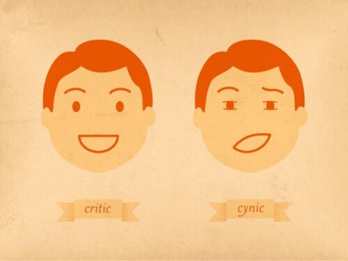 Criticism vs. Cynicism