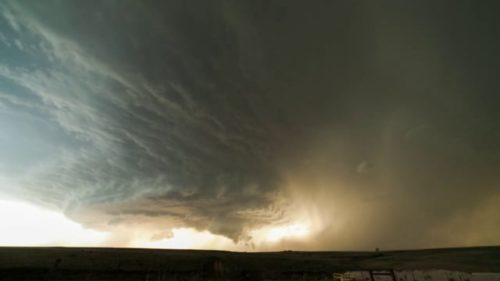 A Supercell Thunderstorm Over Texas