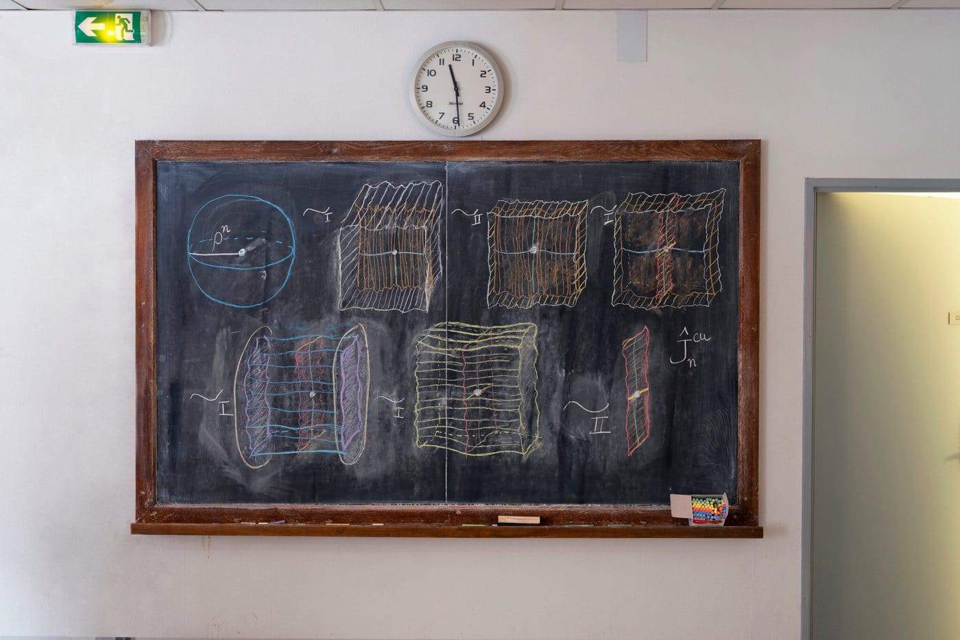 Beautiful Blackboards of Mathematicians